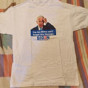 Joe Biden Forgets everything T-shirt size large gag gift